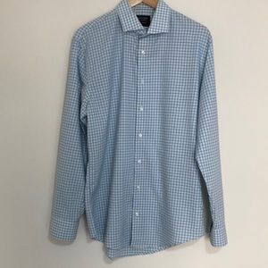 Nordstrom Men’s Shop Tech-Smart Trim Fit Collared Button Down Shirt 16 34-35